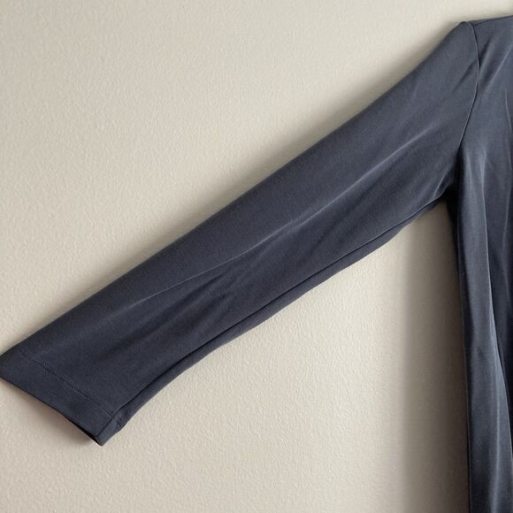 Pure Jill J. Jill Gray Open Front Cardigan Womens Size Small Modal Basic Staple - Picture 3 of 8